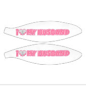 オーダーメイド I Love My Husband – 夫の写真を追加 ミニバスケットボール (パネル)