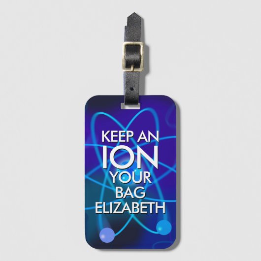 オーダーメイド KEEP AN ION YOUR BAG ラゲッジタグ (正面縦)