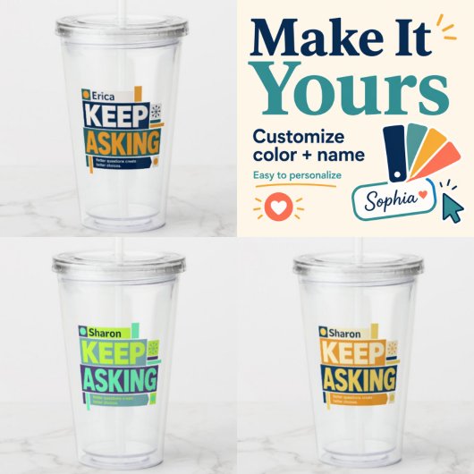 オーダーメイド Keep Asking タンブラー
