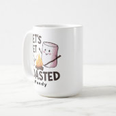オーダーメイド "Let's Get Toasted" スモア キャンプ コーヒーマグカップ (正面左)