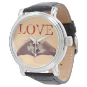 オーダーメイド LOVE アクロニム 写真  腕時計 (アングル)