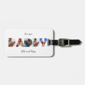 オーダーメイド "Love You Daddy" フォトコラージュ ラゲッジタグ (正面横)