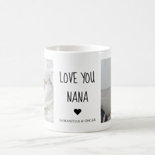 オーダーメイド Love You Nana カスタムフォトギフト コーヒーマグカップ
