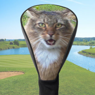 オーダーメイド Maine Coon Cat 写真入り ゴルフヘッドカバー