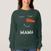 オーダーメイド MAMA 雪だるま お揃いファミリー スウェットシャツ (正面)