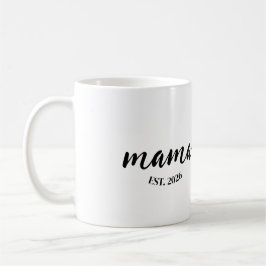 オーダーメイド Mama Est Year ママへのカスタムギフト コーヒーマグカップ