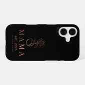 オーダーメイド MAMA Rose シンプル iPhone ケース | Cu (裏面横)