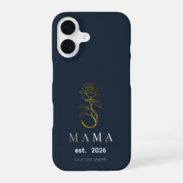 オーダーメイド MAMA Rose ネイビー iPhoneケース iPhone 16ケース