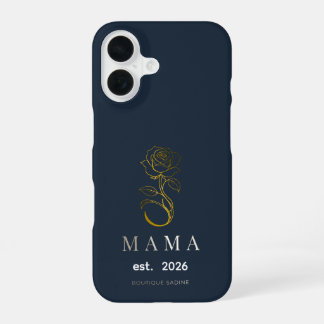 オーダーメイド MAMA Rose ネイビー iPhoneケース iPhone 16ケース