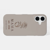 オーダーメイド MAMA Rose Sage Green iPhoneケース iPhone 16ケース (裏面横)