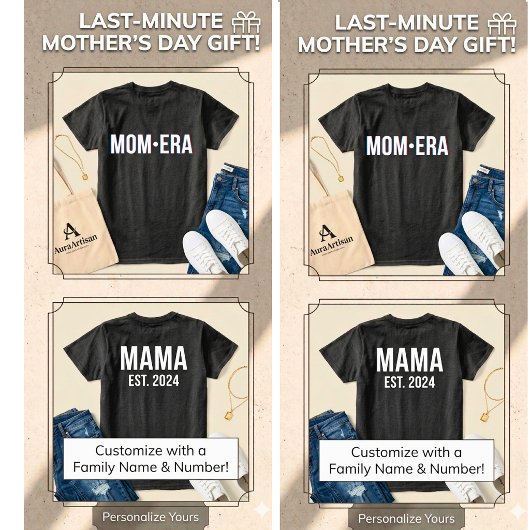 オーダーメイド MOM ERA シャツ カスタム 母の日 ギフト