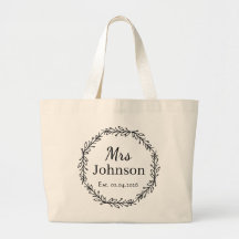 オーダーメイド Mrs リース ウェディング予定日 トートバッグ