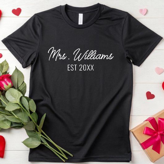 オーダーメイド Mrs 花嫁 になるための パーソナライズ 結婚式 Tシャツ