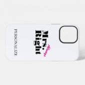 オーダーメイド Mrs always right iPhone 12 カバー (裏面横)