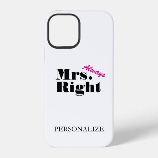 オーダーメイド Mrs always right iPhone 12 カバー (裏面)