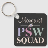 オーダーメイド PSW Squad フローラルネーム キーホルダー (正面)