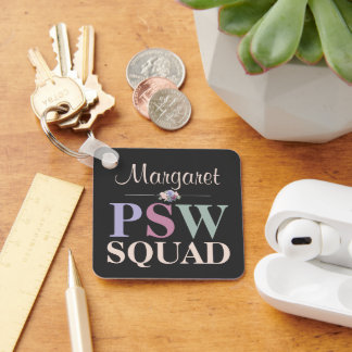 オーダーメイド PSW Squad フローラルネーム キーホルダー