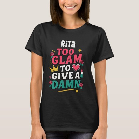オーダーメイド RITA レディース ギフト 婦人向けカスタム RITA Tシャツ (正面)