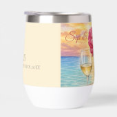オーダーメイド Sip & Sunset 水彩 ワインタンブラー (右面)