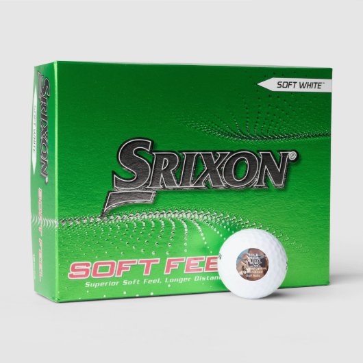 オーダーメイド Srixon Soft Feel ギフト カスタム ゴルフボール (パッケージング)