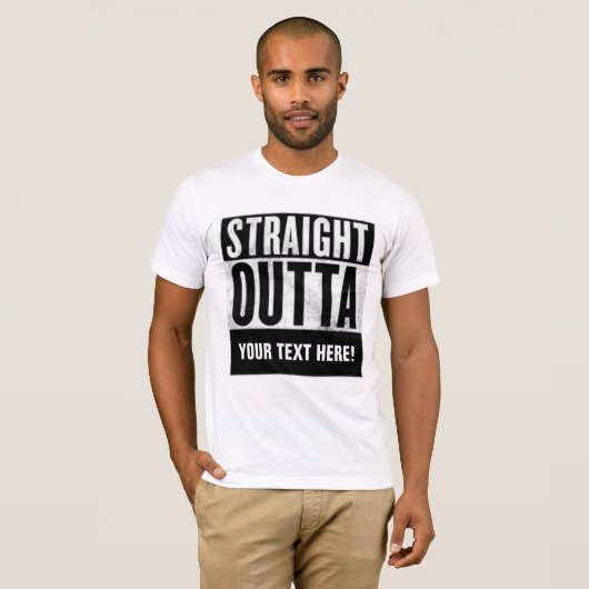 オーダーメイド STRAIGHT OUTTA Tシャツ (正面フル)