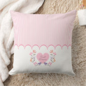 オーダーメイド Sweet Dreams フラワー ベビーガール クッション (ブランケット)