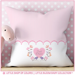 オーダーメイド Sweet Dreams フラワー ベビーガール クッション