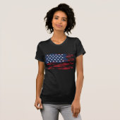 オーダーメイド USAフラグTシャツ Tシャツ (正面フル)