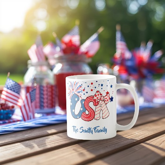 オーダーメイド USA愛国マグ コーヒーマグカップ