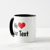 オーダーメイド We Love マグカップ (正面左)