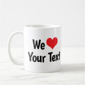 オーダーメイド We Love マグカップ (左)