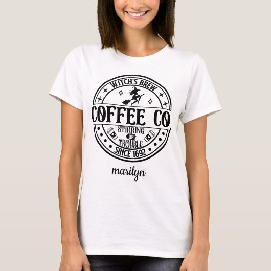 オーダーメイド Witch's Brew Coffee Co. Tシャツ (正面)