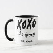 オーダーメイド XOXO Hello Gorgeous バレンタインデー マグカップ (左)