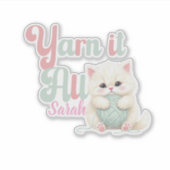 オーダーメイド Yarn it All ステッカー シール (正面)