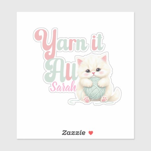 オーダーメイド Yarn it All ステッカー シール (シート)