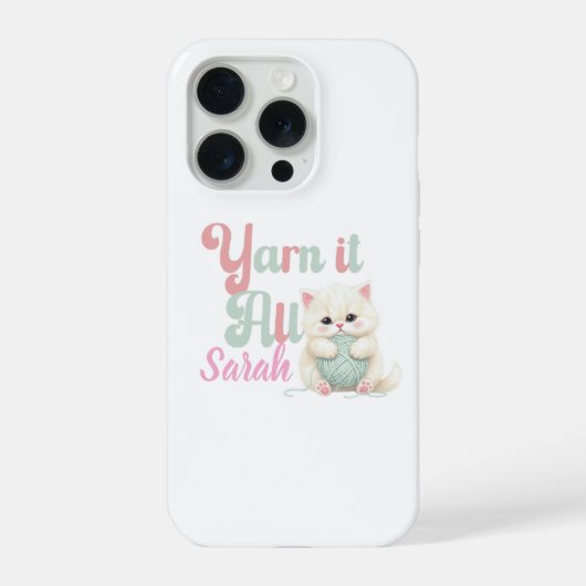 オーダーメイド Yarn it All iPhoneケース  iPhone 15 Proケース (裏面)