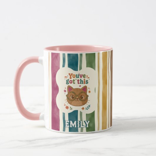 オーダーメイド You've Got This 猫 マグカップ (左)