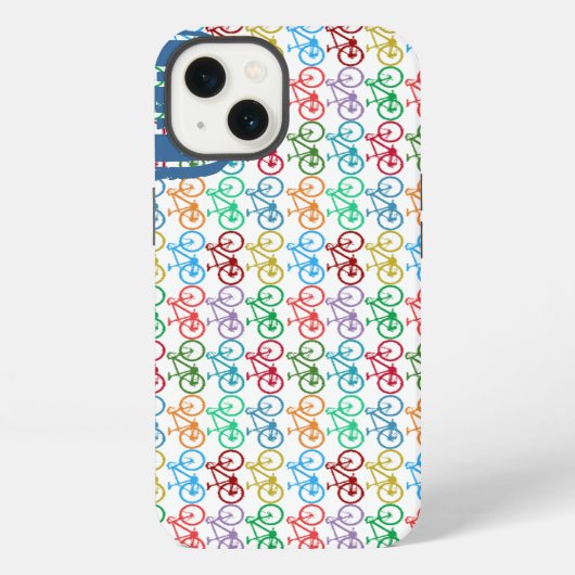 オーダーメイドB自転車カラーパターン iPhoneケース (裏面)