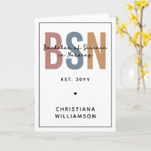 オーダーメイドBSN 看護学士号 カード (黄色い花)