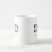オーダーメイドDADネームマグ コーヒーマグカップ (中央)