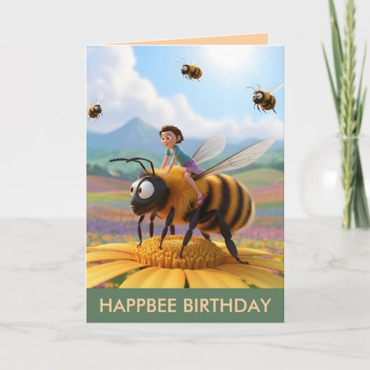 オーダーメイドHappbeeバースデーカード カード (正面)