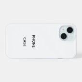 オーダーメイドiPhone 15 スリムフィットケース 光沢仕上げ iPhone 15ケース (裏面横)