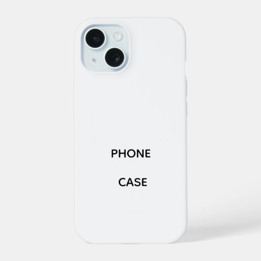 オーダーメイドiPhone 15 スリムフィットケース 光沢仕上げ iPhone 15ケース (裏面)
