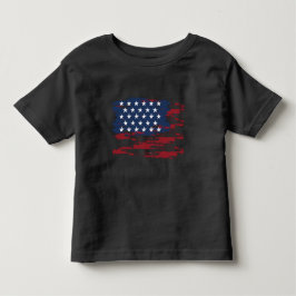 オーダーメイドUSAフラグトートルTシャツ トドラーTシャツ
