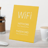 オーダーメイドWiFiパスワードペデスタルサイン 台座サイン (インサイチュ)