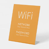 オーダーメイドWiFiパスワードペデスタルサイン 台座サイン (正面)