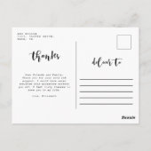 オーダーメッセージ 現代の卒業おめでとう ポストカード (裏面)