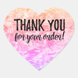 オーダーラベルをありがとう ハートシール