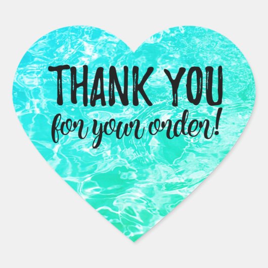 オーダーラベルをありがとう ハートシール (正面)