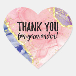 オーダーラベルをありがとう ハートシール